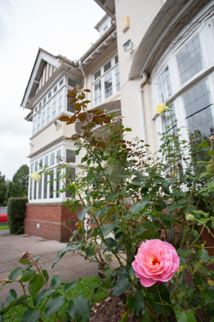 Exeter College plus flower